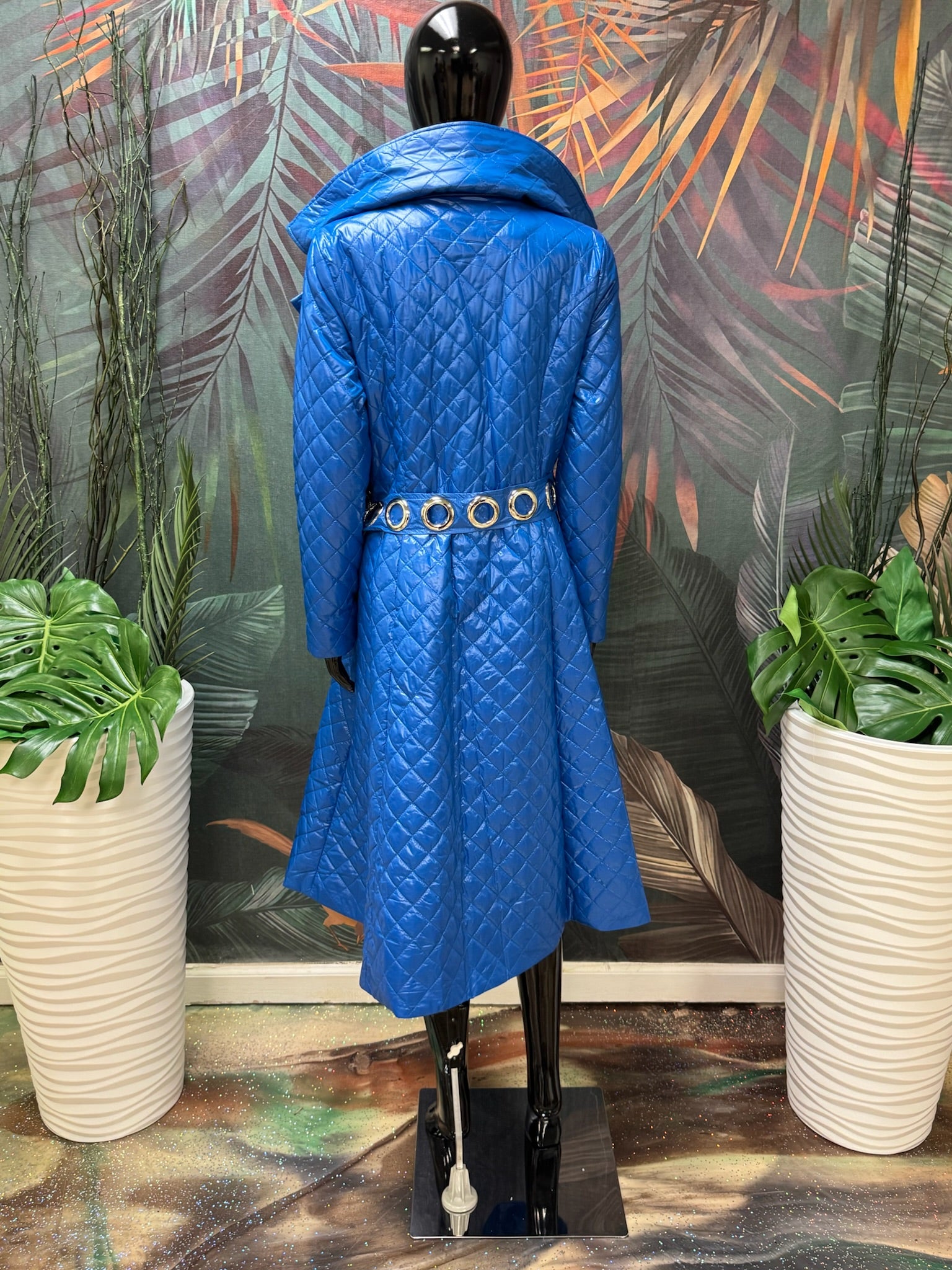 Blue Diamond Coat Dress