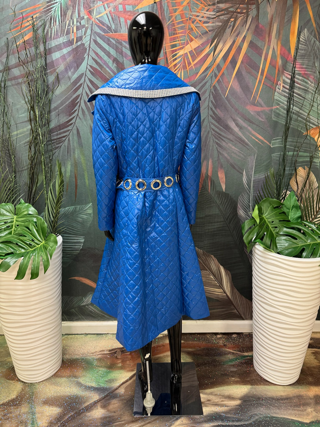 Blue Diamond Coat Dress