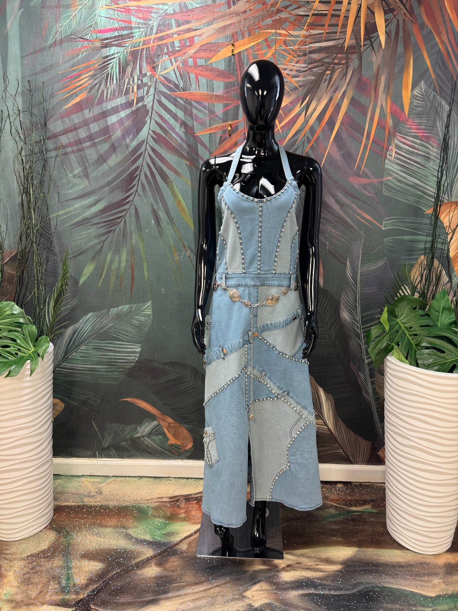 Stretch Denim Dress