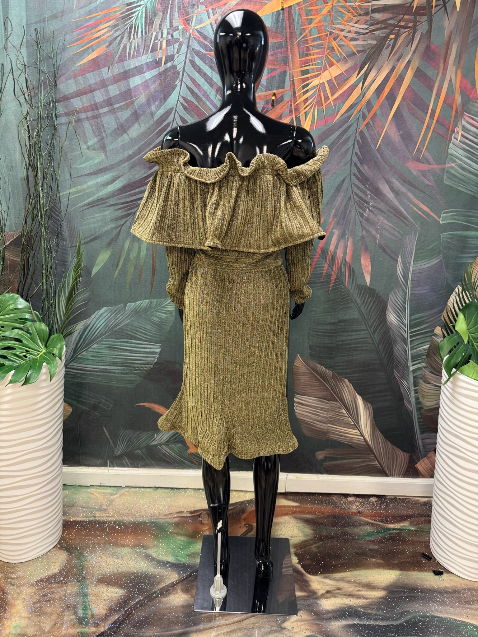 Off Shoulder Ruffle Dress