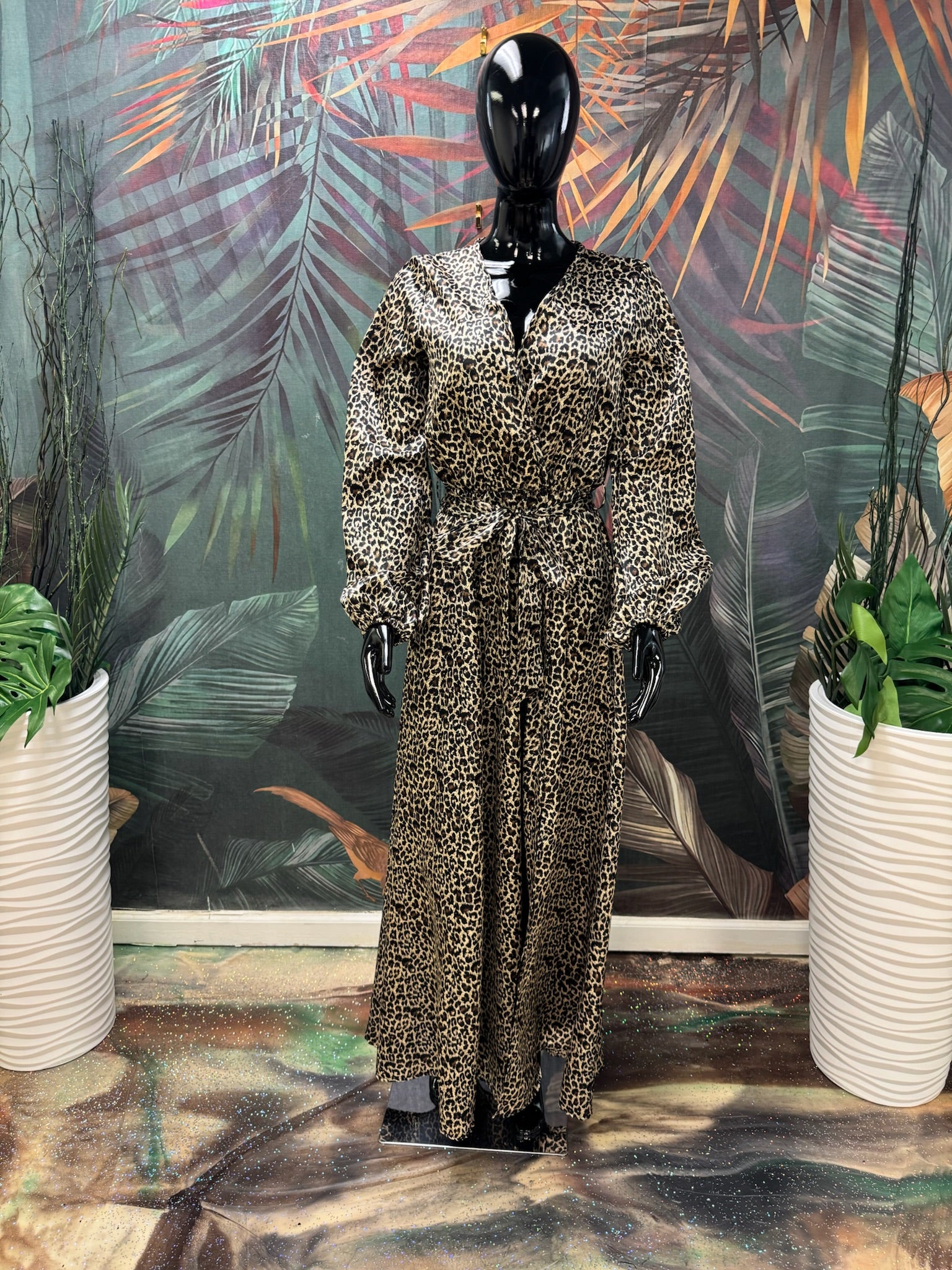 Animal Print Long Dress