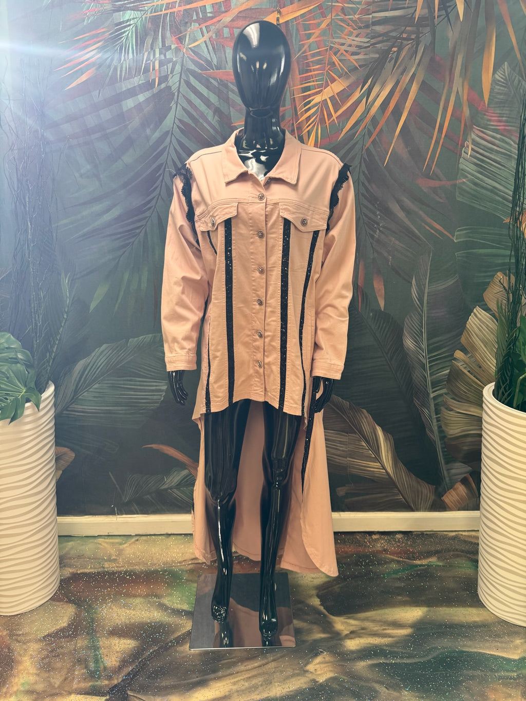 Tuxedo Tail Jean Jacket