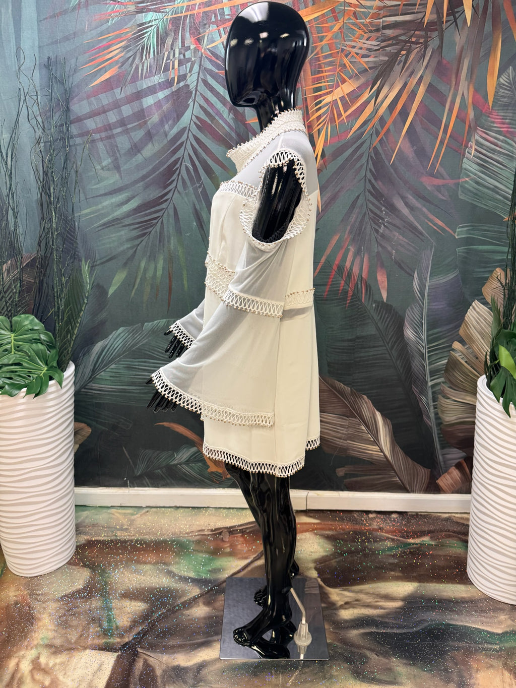 Long Sleeve Chiffon Tunic