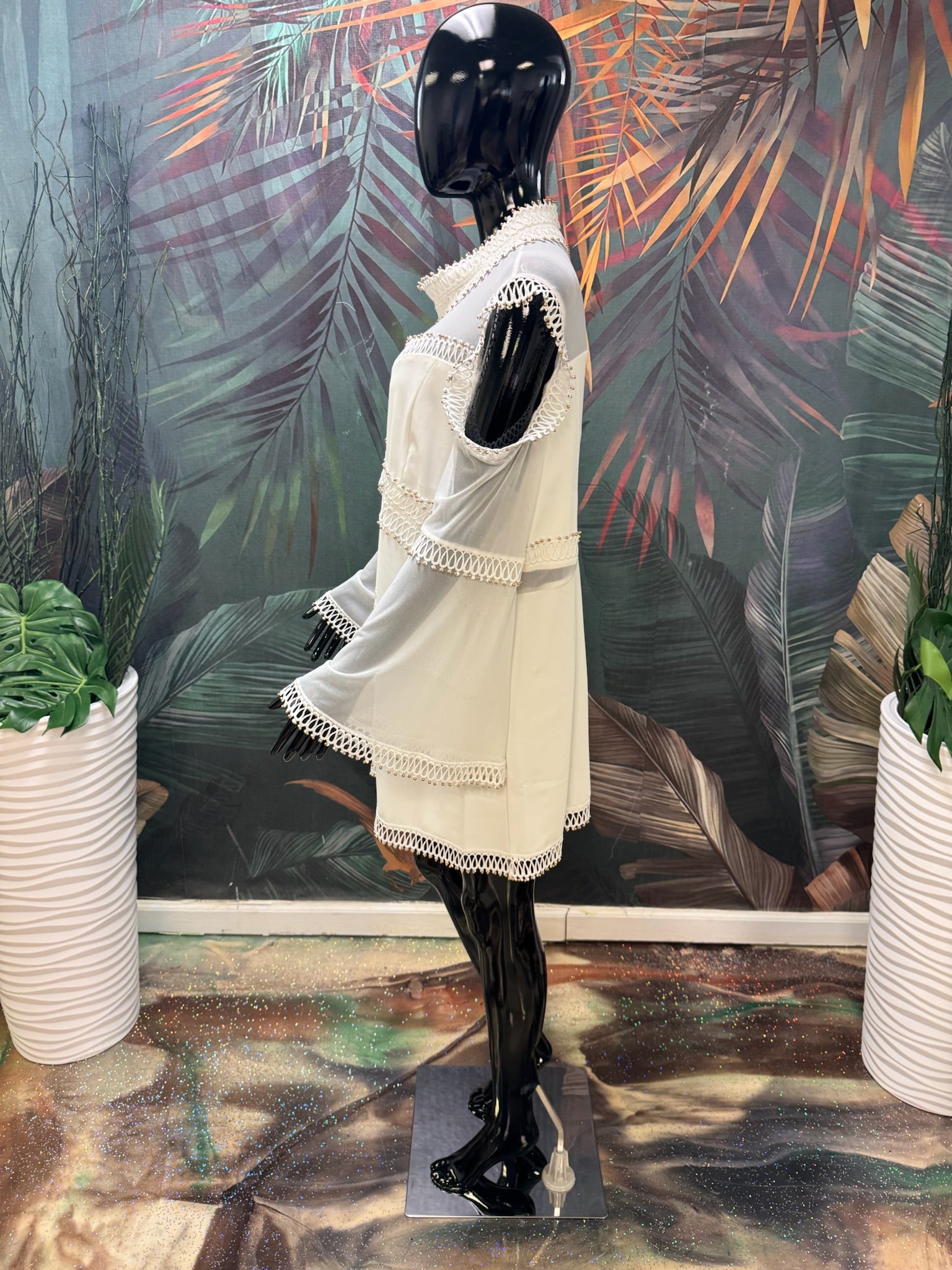 Long Sleeve Chiffon Tunic