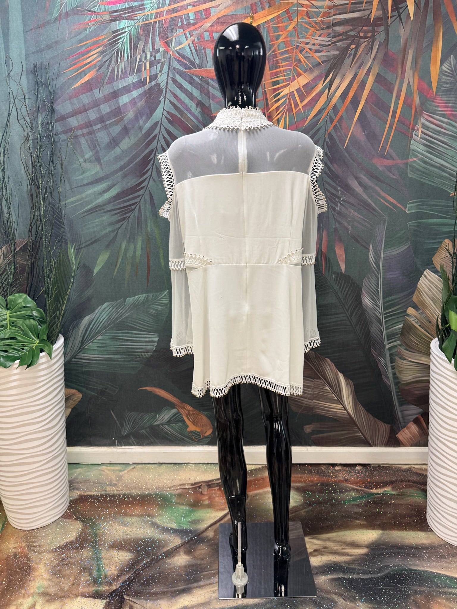 Long Sleeve Chiffon Tunic
