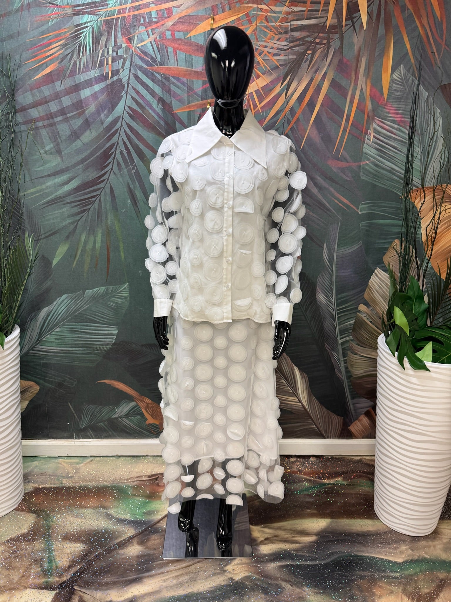 White Circle Suit