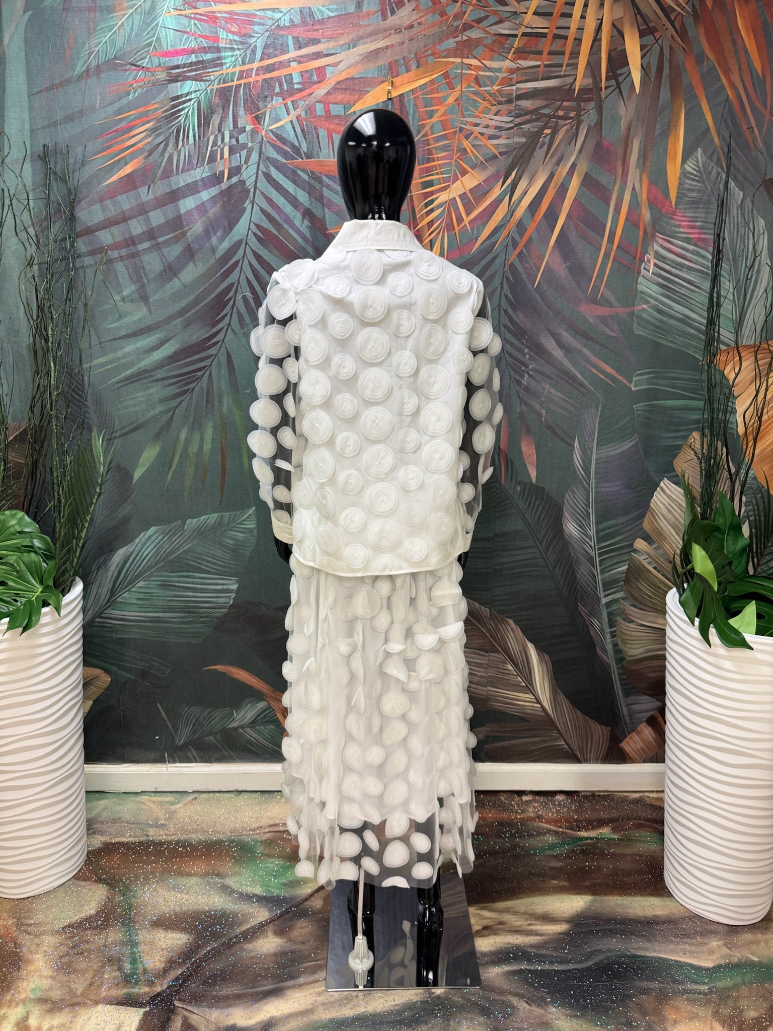 White Circle Suit