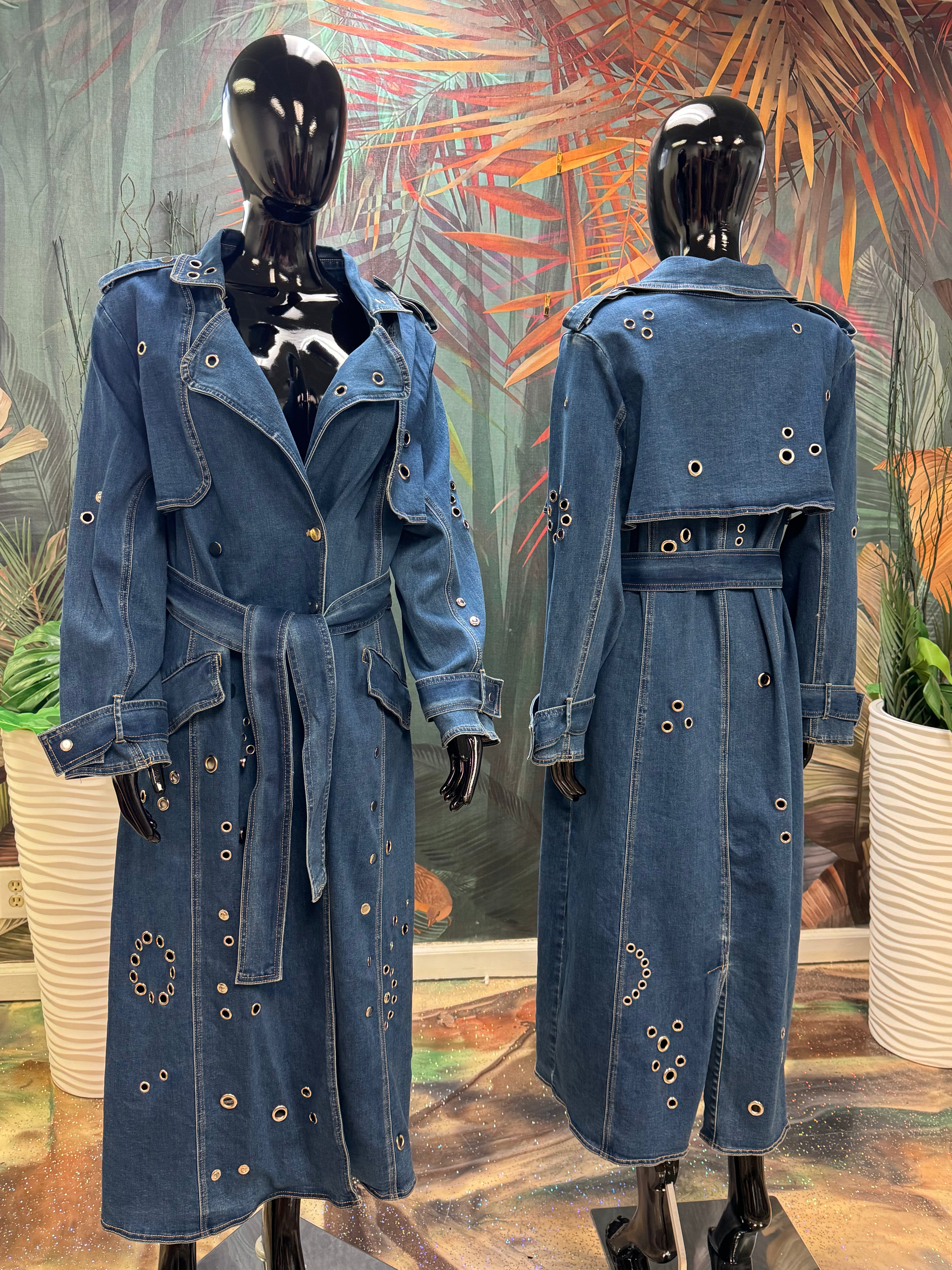 Blue Jean Trench Dress
