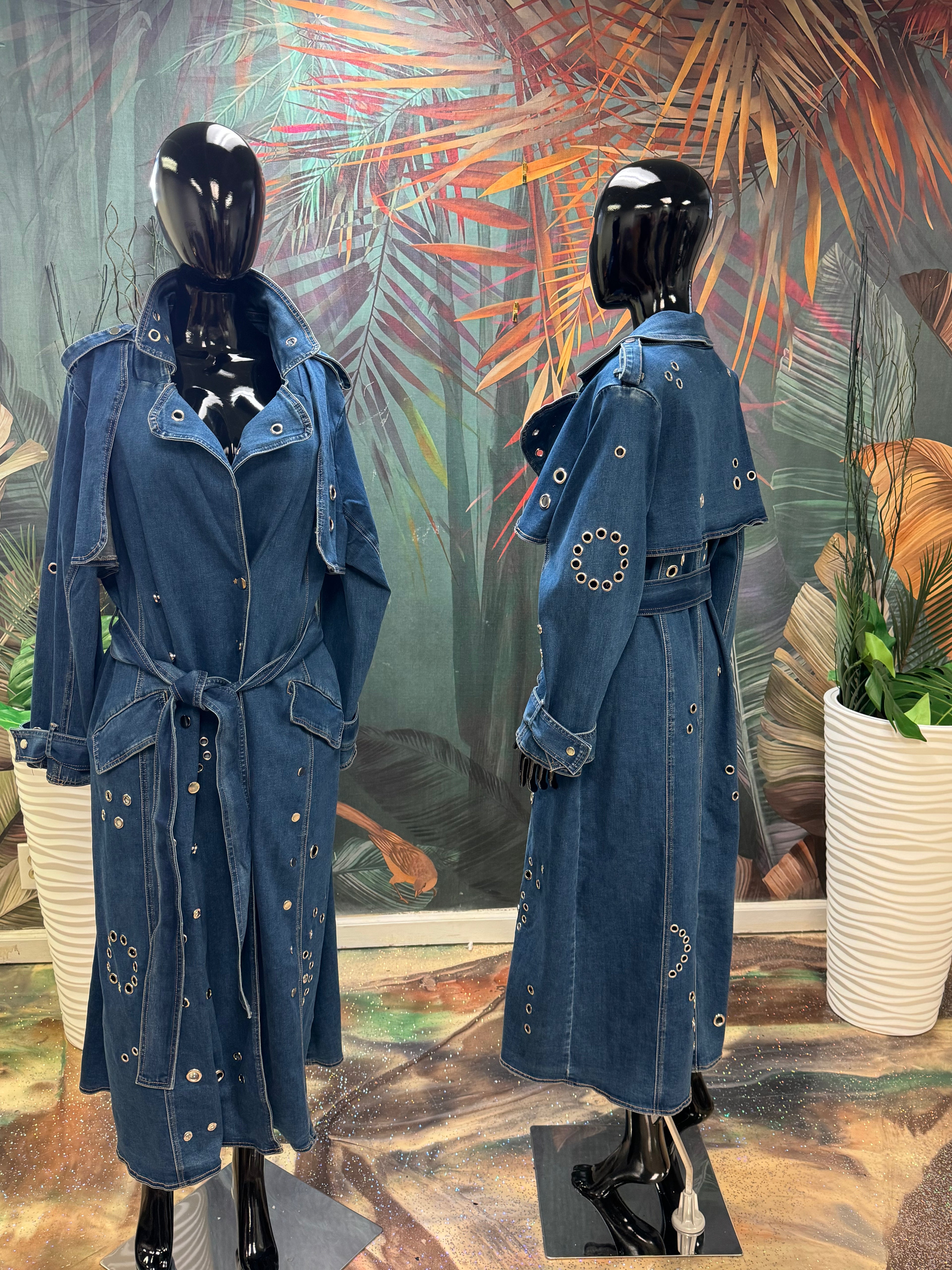 Blue Jean Trench Dress