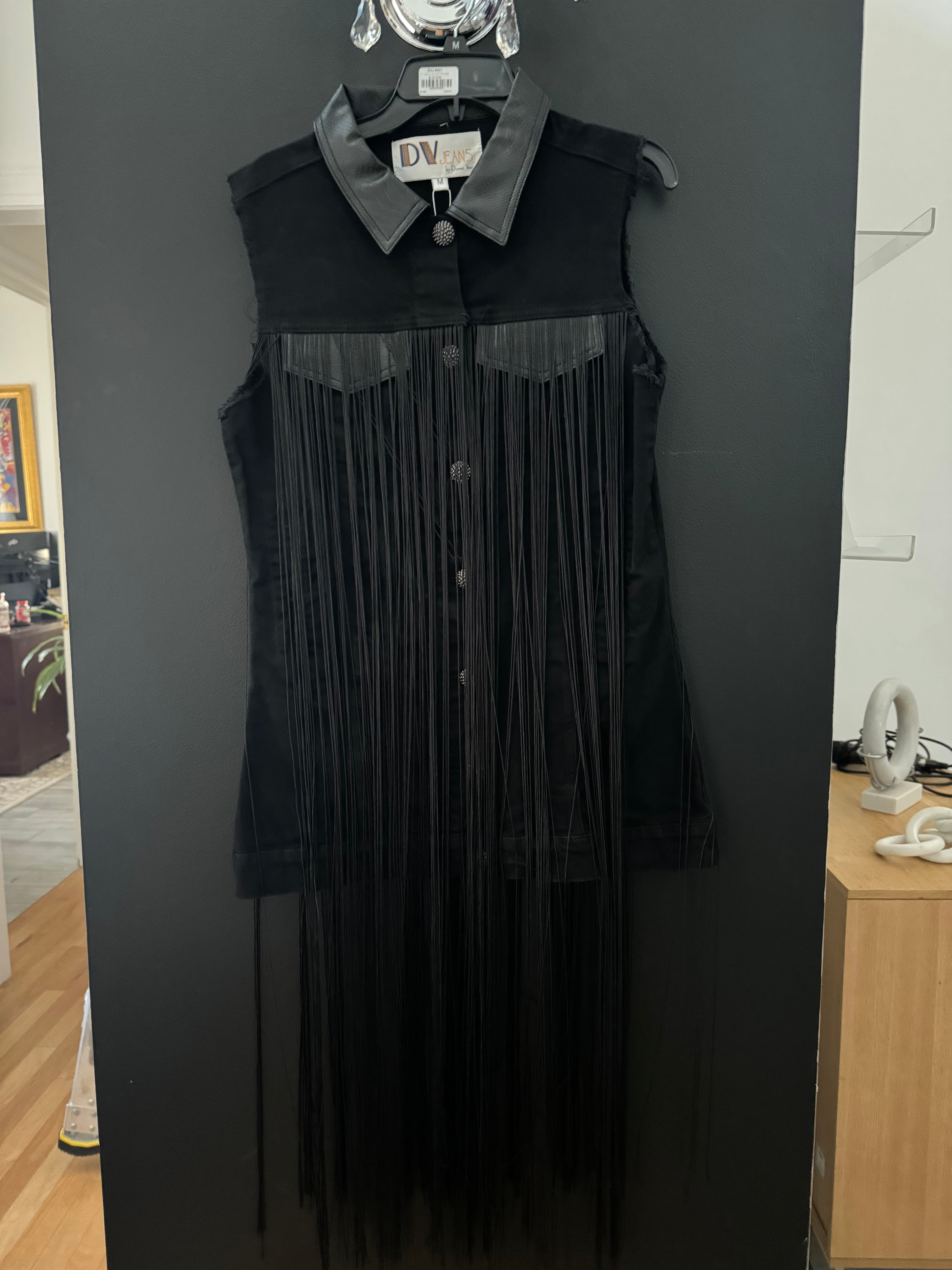 Black Fringe Jacket